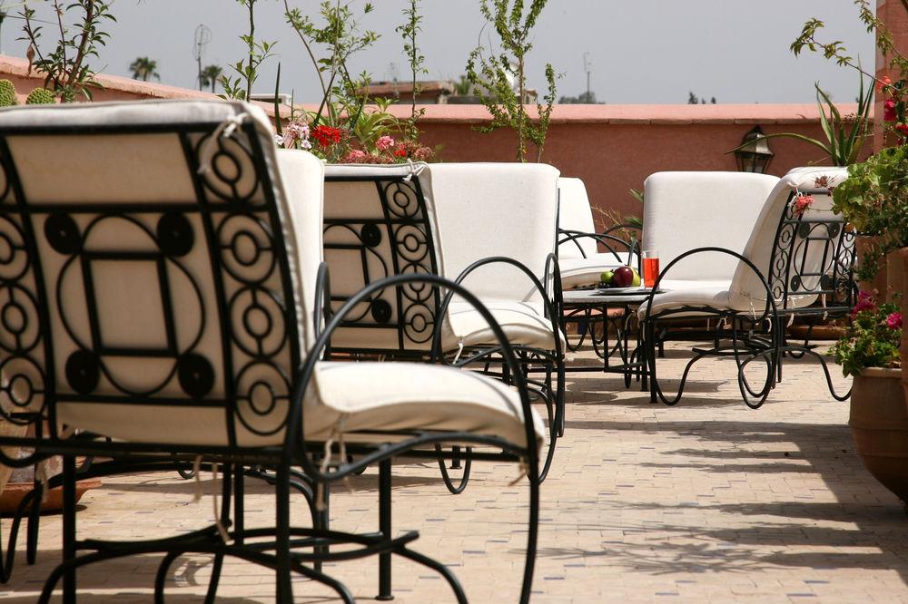 Riad Palais Calipau Marrakesch Exterior foto Roof terrace