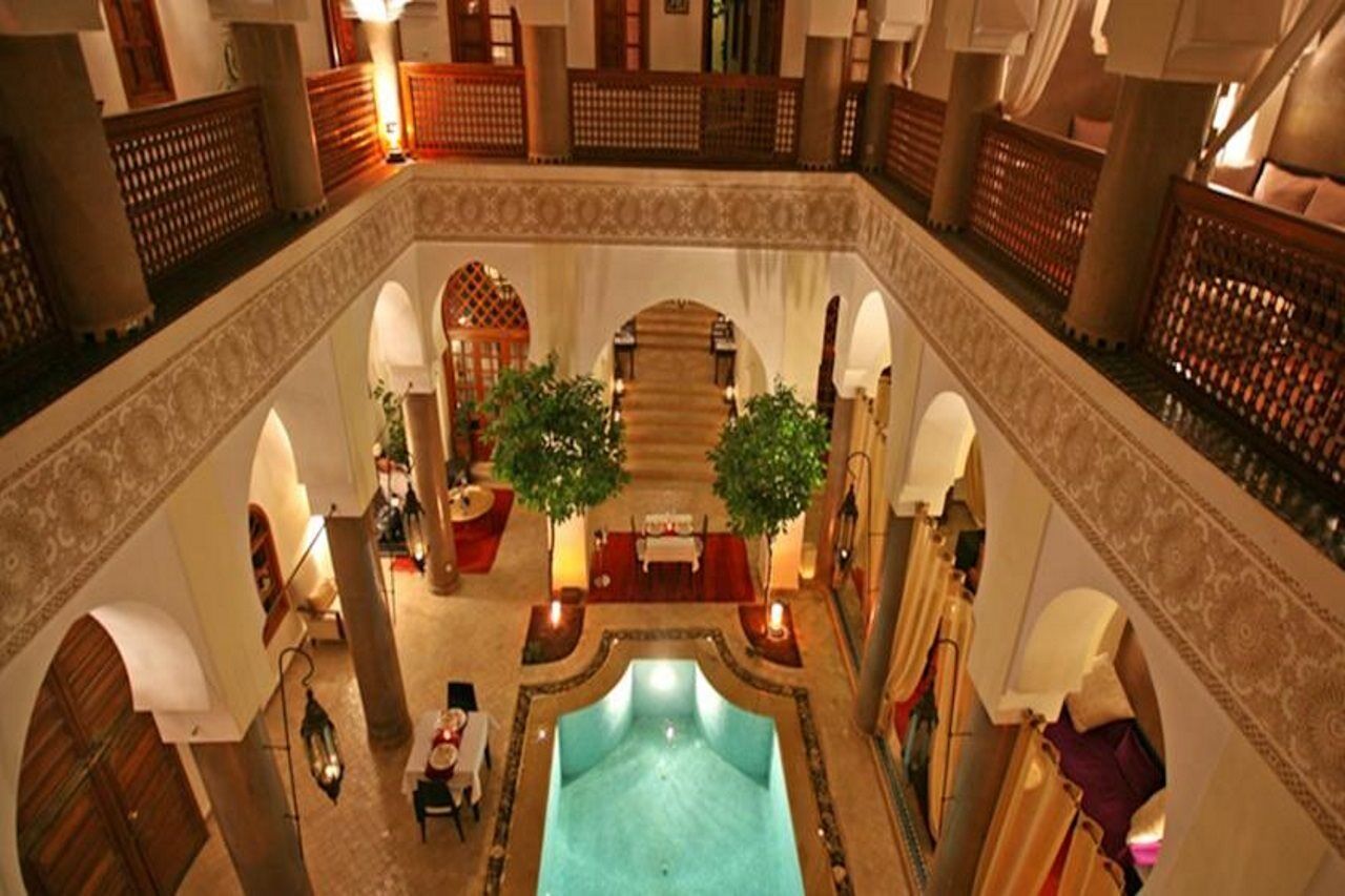 Riad Palais Calipau Marrakesch Exterior foto The hotel's interior