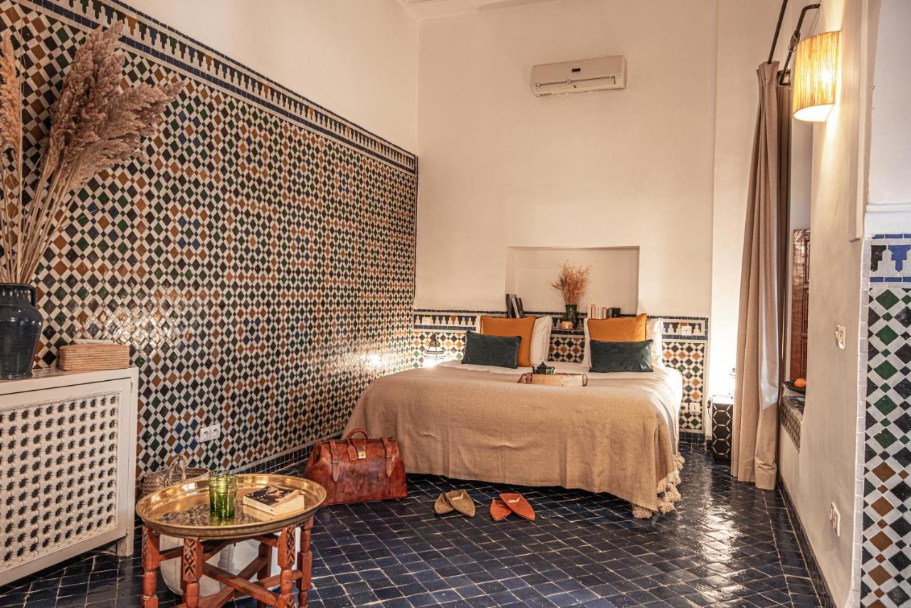 Riad Palais Calipau Marrakesch Exterior foto A room at the hotel